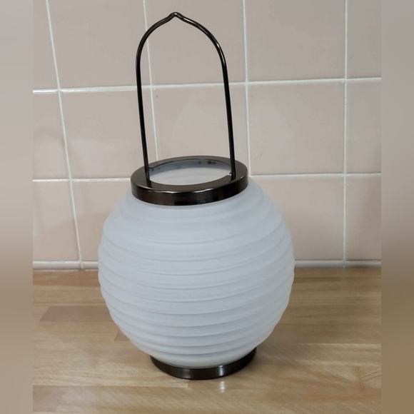 Lantern Chinese Japanese Cochin Style Glass Lantern - Picture 2 of 8